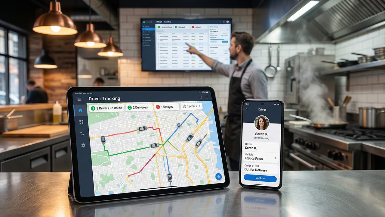 Driver Tracking Applications for Restaurants