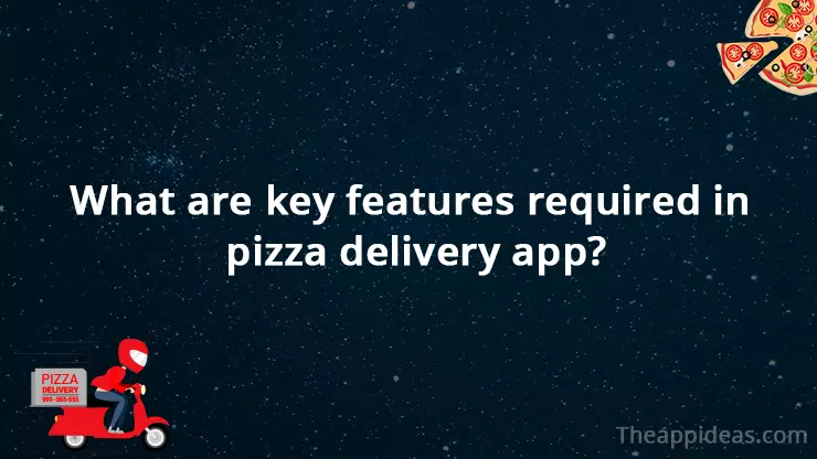 key features in Pizza Delivery App Development