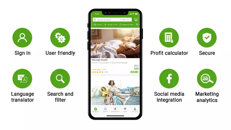 Features of App Like Groupon