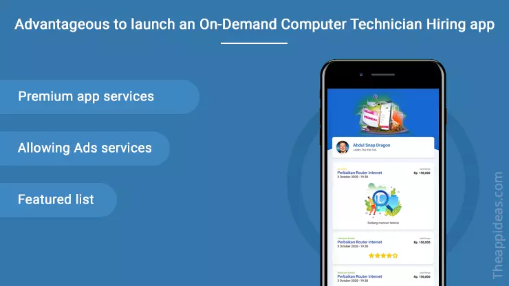 On-Demand Computer Technician Hiring App Development