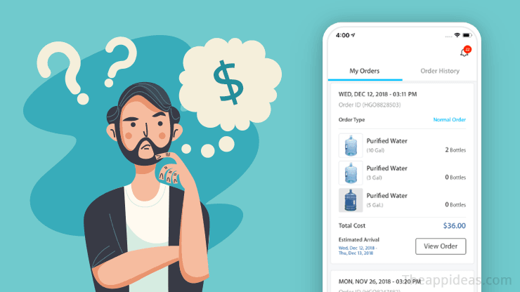 On Demand Water Delivery App Development Cost
