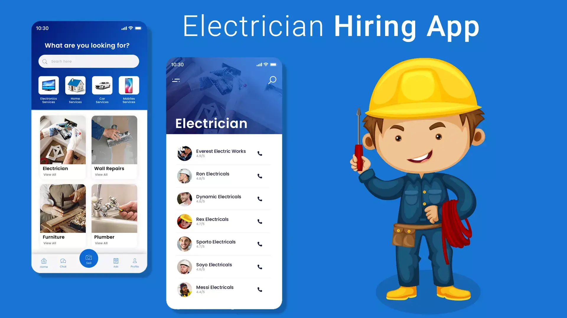 Electrician App Development Cost
