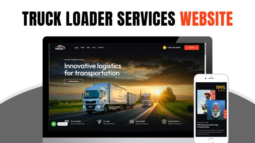 Truck Loader Services Website Development